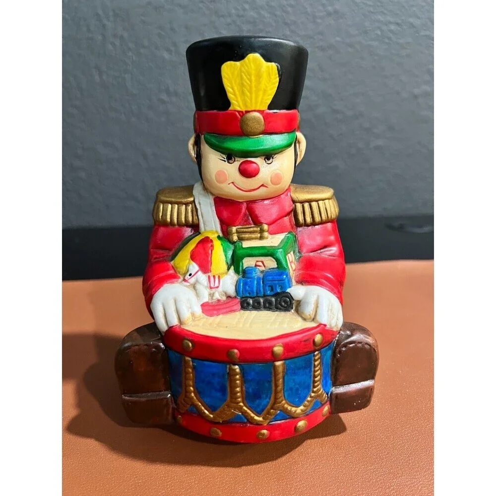 Vintage Sears Drummer Toy Solider Music Box Works plays Toy Land
